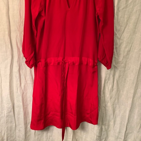 Amour Vert Red Drawstring Dress - Picture 4 of 6